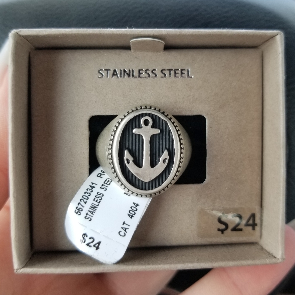 New Men's Stainless Steel Ring